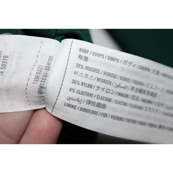 Womens Abercrombie & Fitch Soft AF Green Square Neck Long Sleeve Bodysuit Size M - Picture 4 of 6